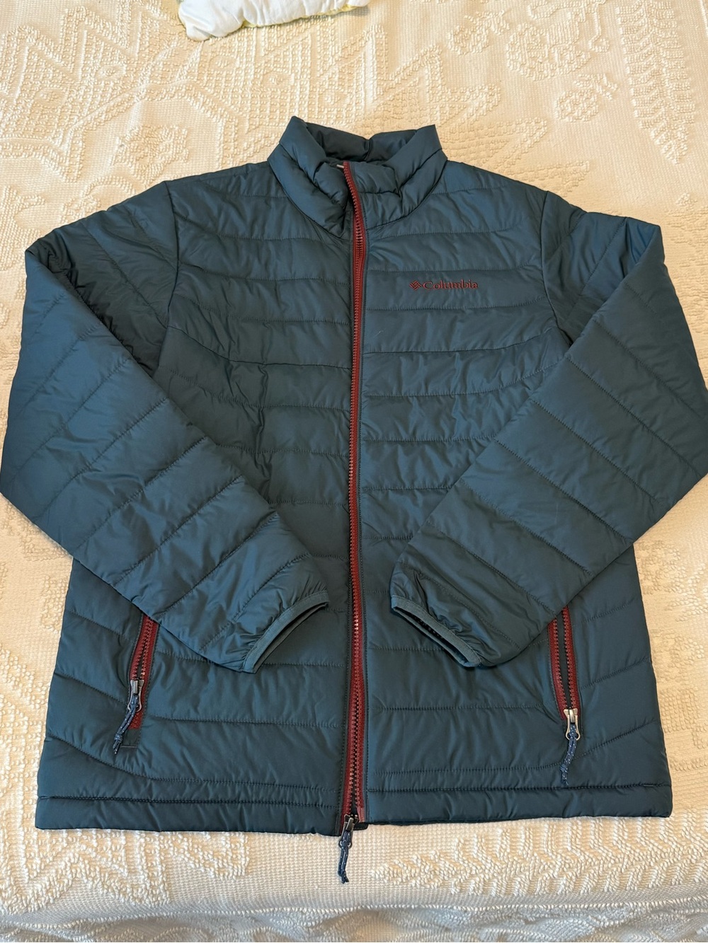 Columbia Men’s Teal Quilted Puffer Jacket